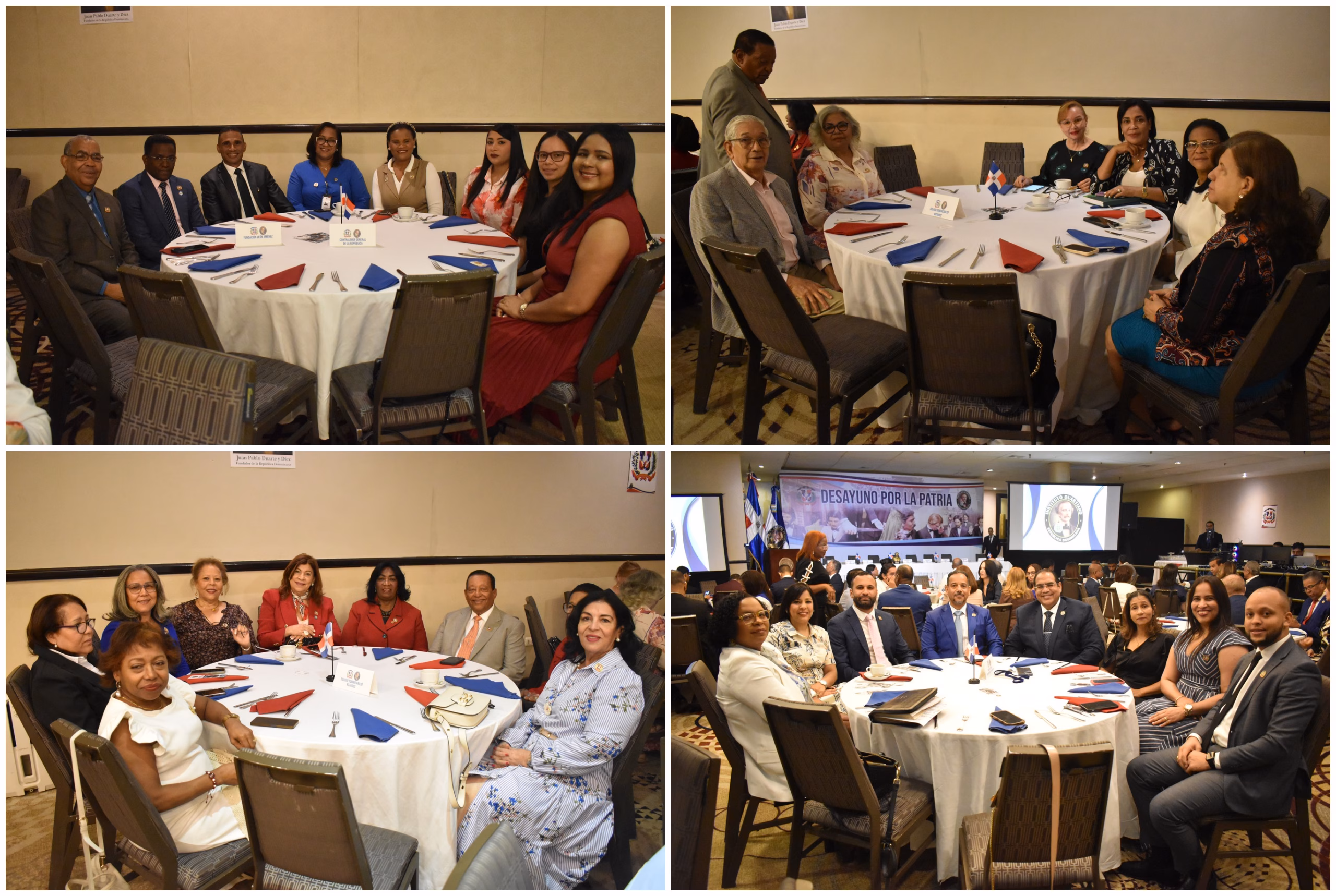 Representantes institucionales asistentes al Desayuno por la Patria 2026